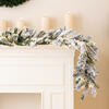 Vickerman Artificial Flocked Snow Ridge Garland - view 2 of 6