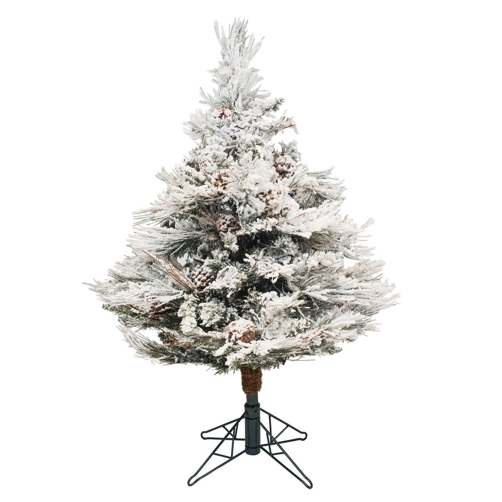 Vickerman Flocked Alberta Artificial Christmas Tree