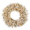 Vickerman Artificial Frosted Gold Fir Wreath - view 1 of 3