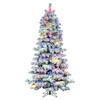Vickerman Flocked Slim Alaskan Artificial Christmas Tree - view 1 of 5