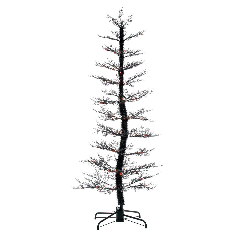 Vickerman Black Cedar Artificial Halloween Tree