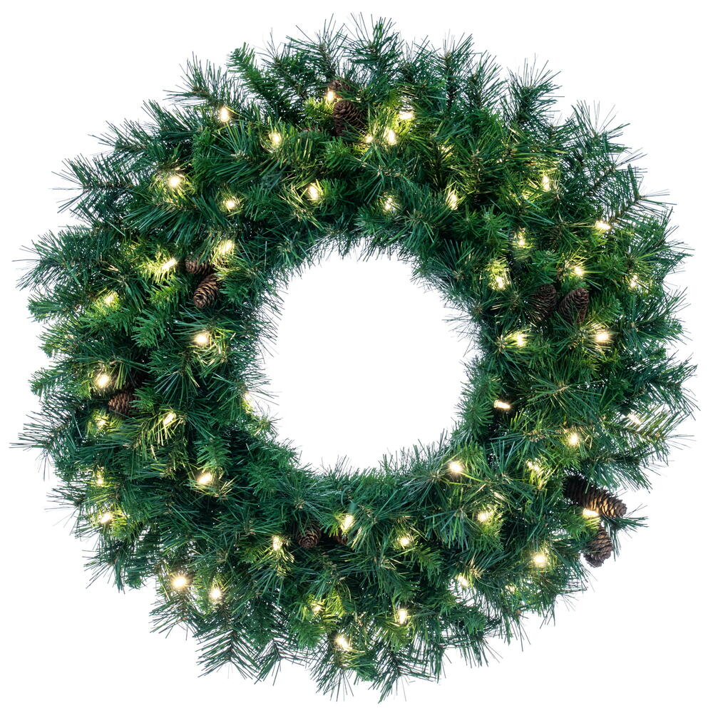 Vickerman Artificial Cheyenne Pine Wreath