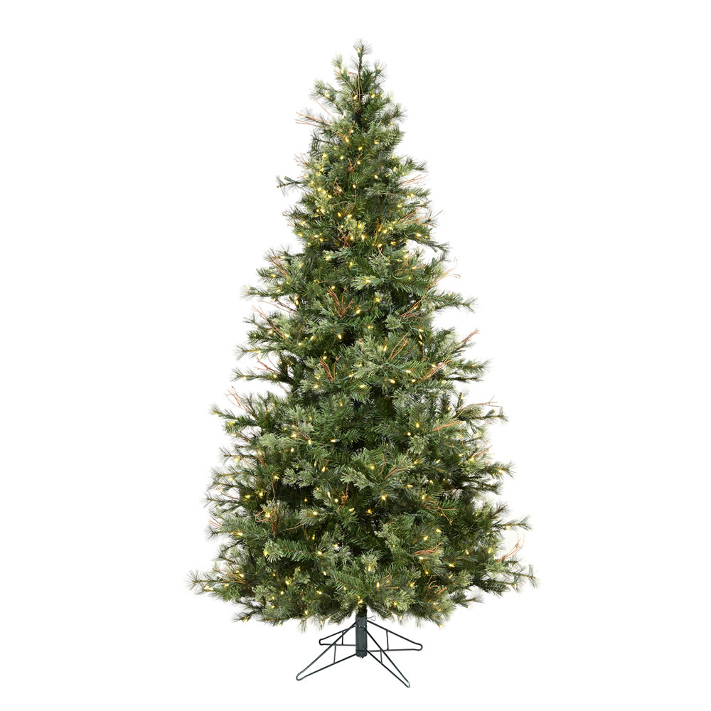 Vickerman Slim Mixed Country Pine Artificial Christmas Tree