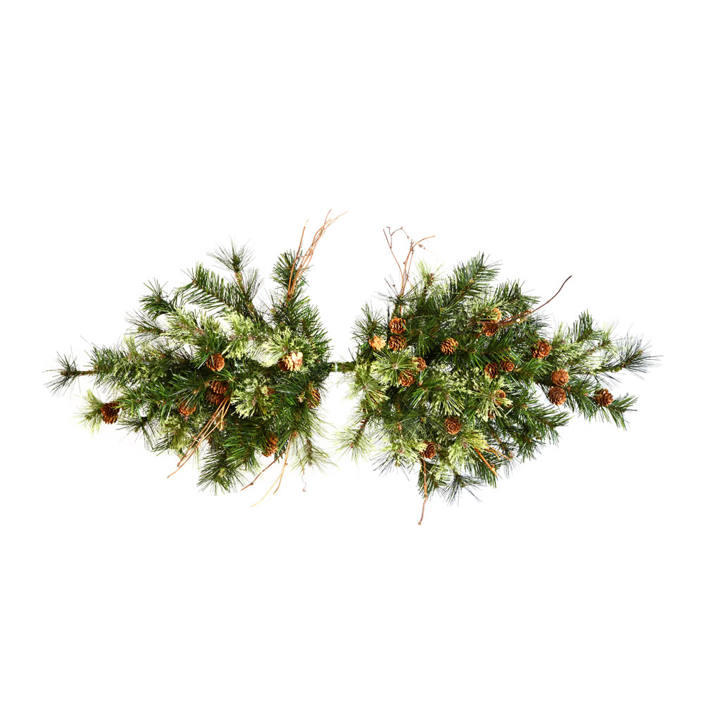Vickerman Artificial Mixed Country Pine Christmas Swag