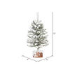 Vickerman Flocked Mini Pine Tabletop Artificial Christmas Tree - view 2 of 5