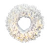 Vickerman Artificial Crystal White Wreath - view 1 of 3
