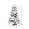 Vickerman Flocked Spruce Alpine Artificial Christmas Tree - view 4 of 4