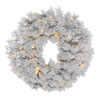 Vickerman Artificial Flocked Alaskan Wreath - view 1 of 2