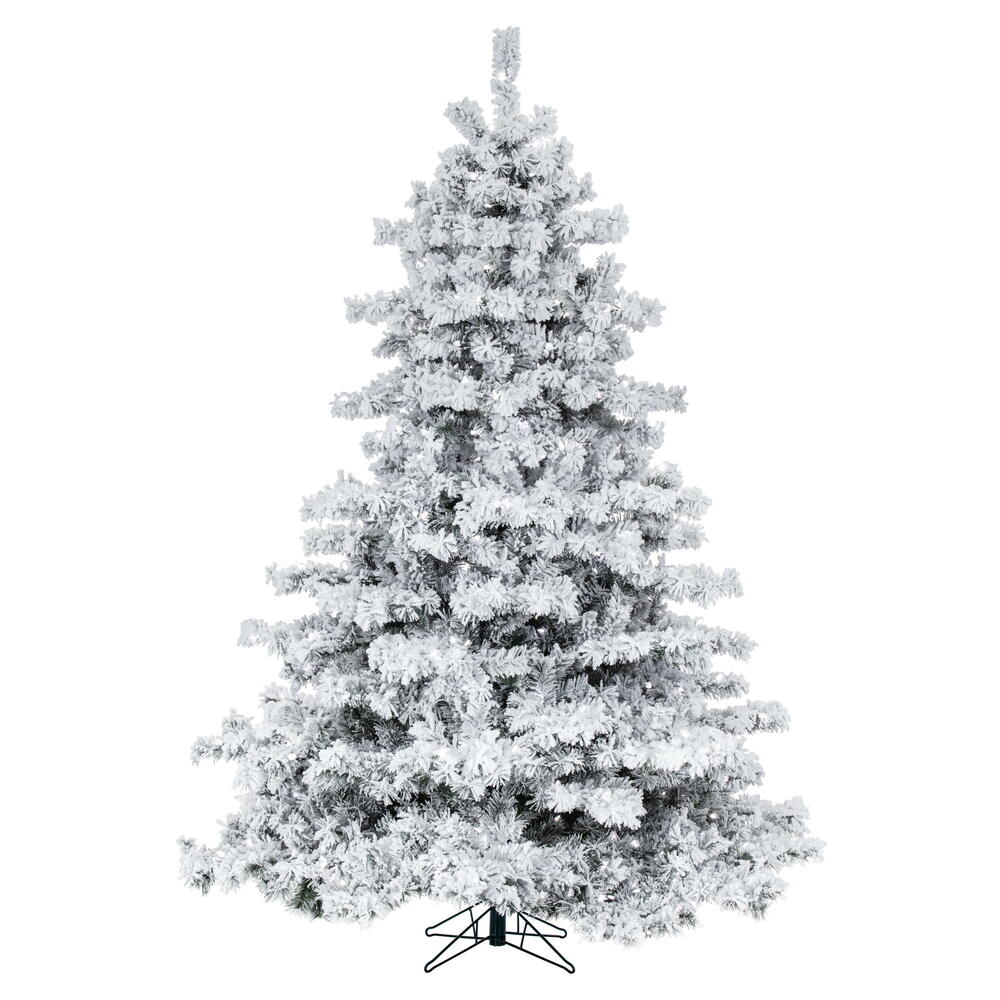 Vickerman Flocked Alaskan Artificial Christmas Tree