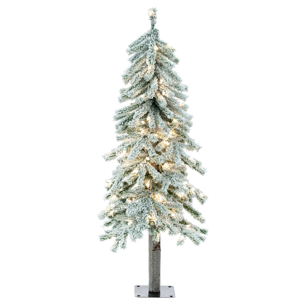 Vickerman Flocked Alpine Artificial Christmas Tree