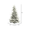 Vickerman Flocked Sierra Fir Artificial Christmas Tree - view 4 of 5