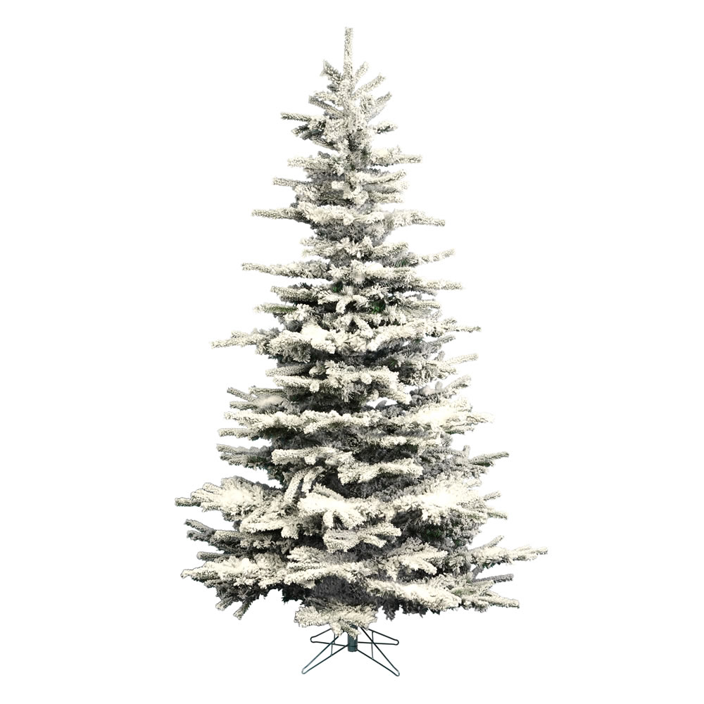 Vickerman Flocked Sierra Fir Artificial Christmas Tree