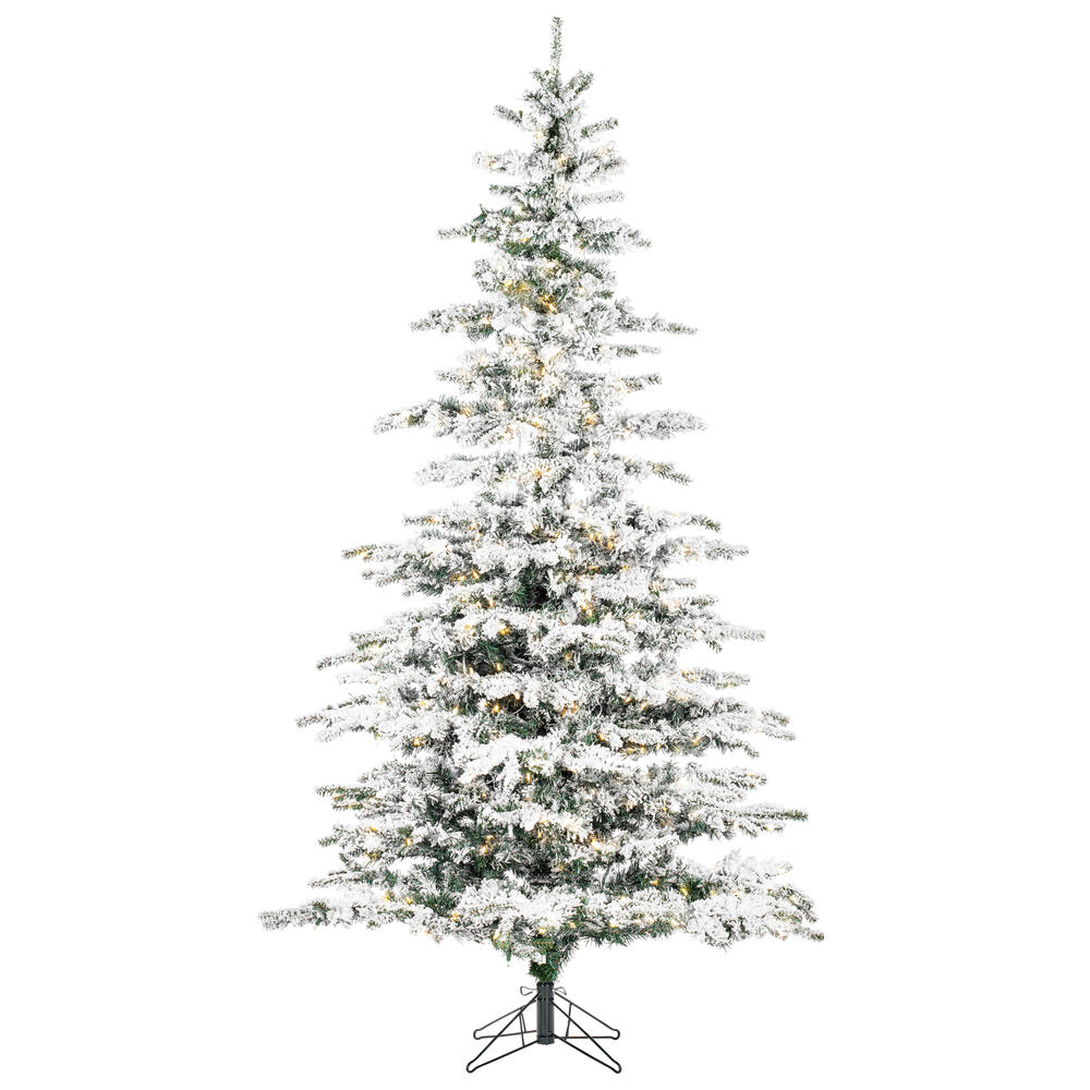 Vickerman Flocked Sierra Fir Artificial Christmas Tree