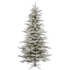 Vickerman Flocked Sierra Fir Slim Artificial Christmas Tree - view 1 of 6