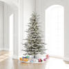 Vickerman Flocked Sierra Fir Slim Artificial Christmas Tree - view 2 of 6