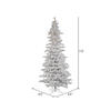 Vickerman Flocked White Spruce Slim Artificial Christmas Tree - view 4 of 5