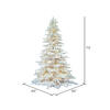 Vickerman Flocked White Spruce Artificial Christmas Tree - view 4 of 5