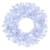 Vickerman Flocked White Artificial Wreath - view 1 of 7