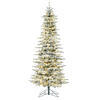 Vickerman Flocked Utica Fir Slim Artificial Christmas Tree - view 1 of 6