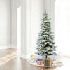 Vickerman Flocked Utica Fir Slim Artificial Christmas Tree - view 2 of 6
