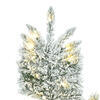 Vickerman Flocked Utica Fir Slim Artificial Christmas Tree - view 3 of 6