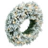 Vickerman Flocked Utica Fir Artificial Wreath  - view 5 of 6