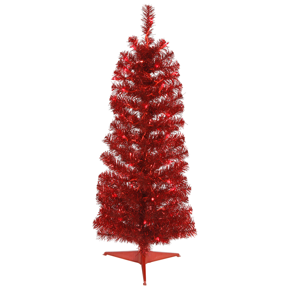 Vickerman Red Pencil Artificial Christmas Tree