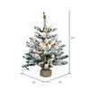 Vickerman Flocked Anoka Pine Tabletop Artificial Christmas Tree - view 3 of 3