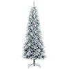 Vickerman Flocked White Pine Slim Artificial Christmas Tree - view 1 of 4