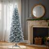 Vickerman Flocked White Pine Slim Artificial Christmas Tree - view 2 of 4