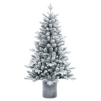 Frosted Potted Trees