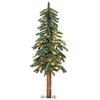 Vickerman Natural Bark Alpine Artificial Christmas Tree Set - view 1 of 7