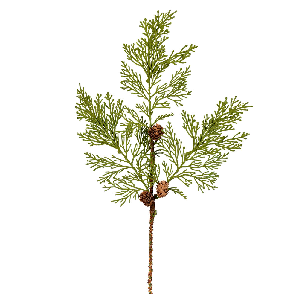 Vickerman Cedar Pinecone Artificial Christmas Spray