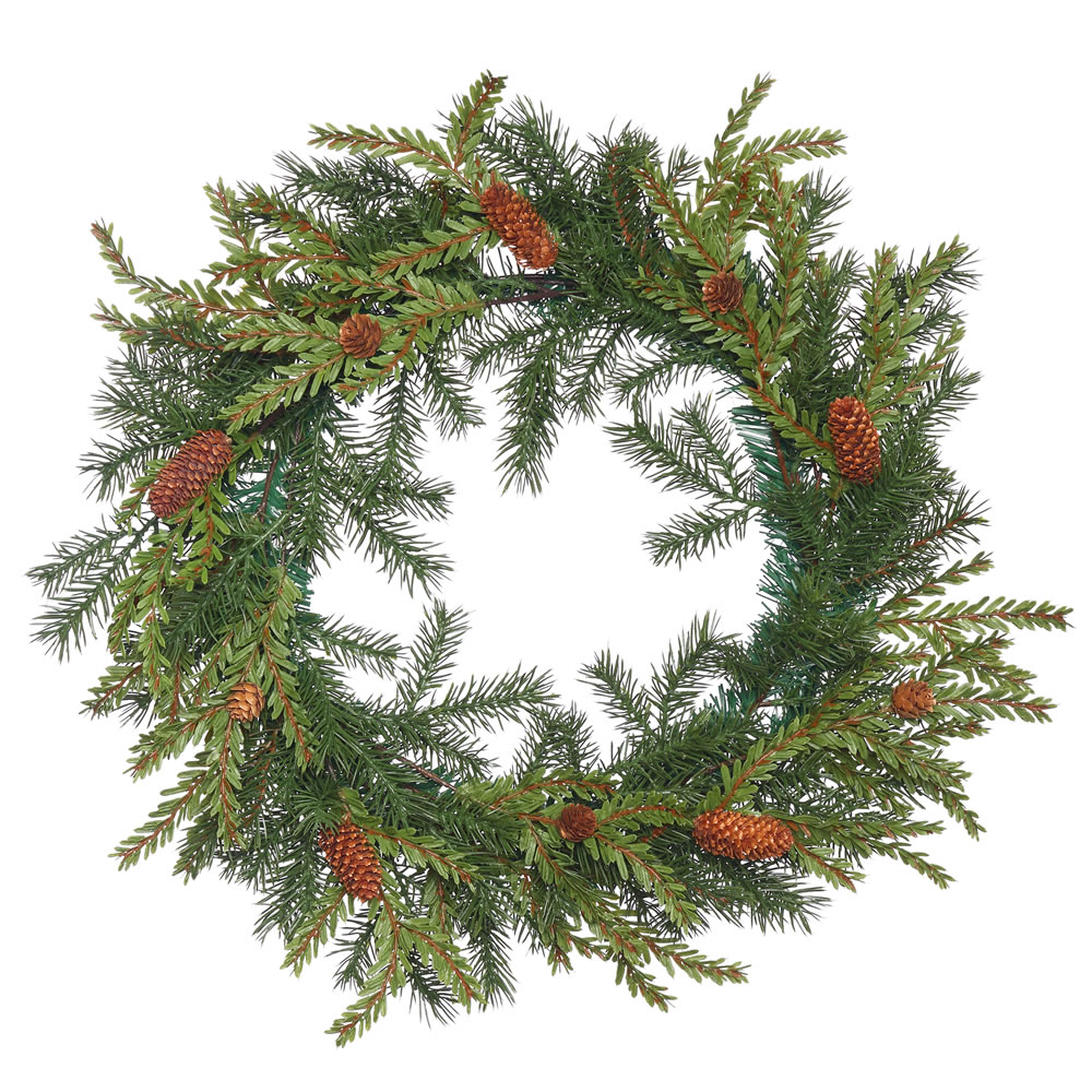 Vickerman Hemlock-Angel Pine Artificial Christmas Wreath