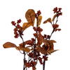 22" Orange Fall Leaves and Berry Wreath - view 3 of 6