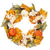 22" Fall Pumpkin Hydrangea Wreath - view 1 of 6
