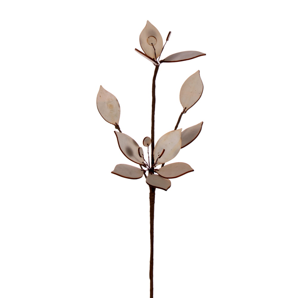 18" Natural Wood Poinsettia Spray 4/bag