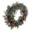 Vickerman Artificial Green Cypress Cone Berry Wreath - view 4 of 5