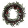 Vickerman Artificial Green Cypress Cone Berry Wreath - view 3 of 5