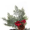 Vickerman Artificial Green Cypress Cone Berry Wreath - view 2 of 5