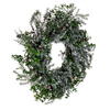 Vickerman Artificial Green Snow Cedar and Eucalyptus Christmas Wreath - view 3 of 7