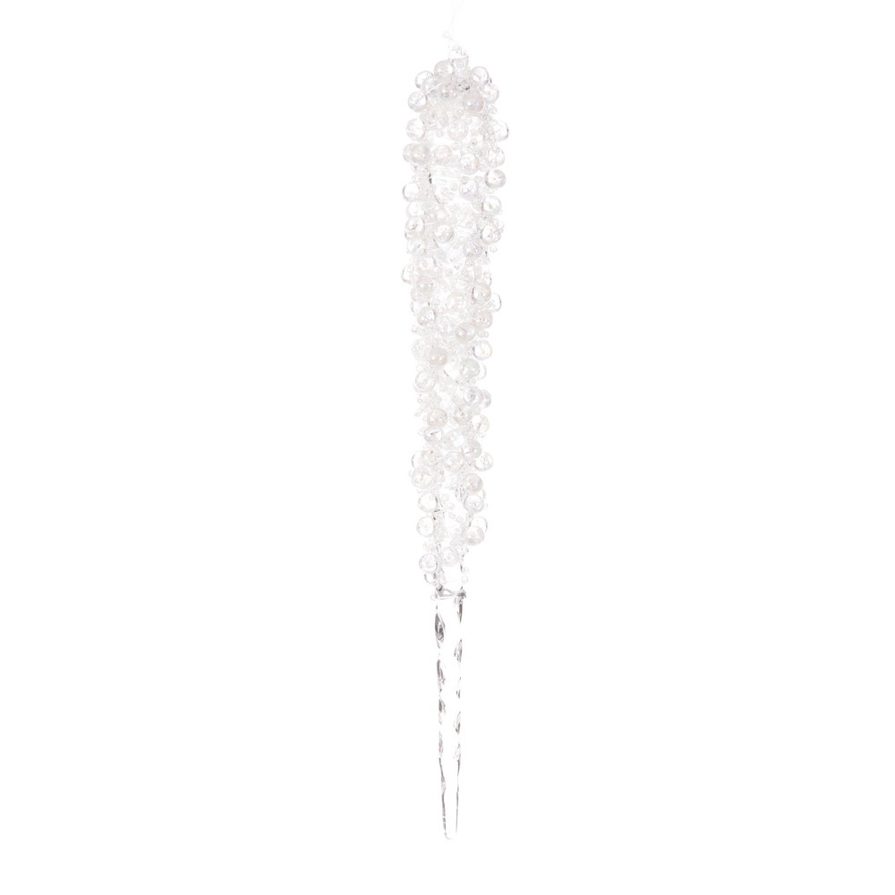 Vickerman Clear Beaded Icicle Ornament