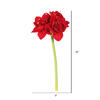 28" Red Single Velvet Amaryllis 3/pk - view 2 of 3