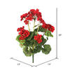 Vickerman 20" Artificial Geranium Bush, 4 per Pack - view 3 of 4