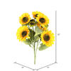 Vickerman Artificial Yellow Sunflower Bush - view 3 of 3