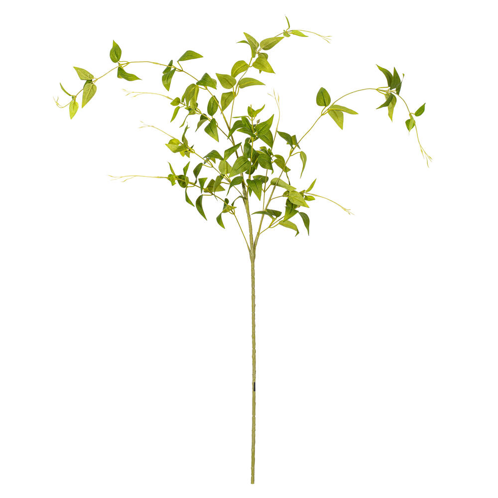 Vickerman Artificial Green Clematis Leaves Spray