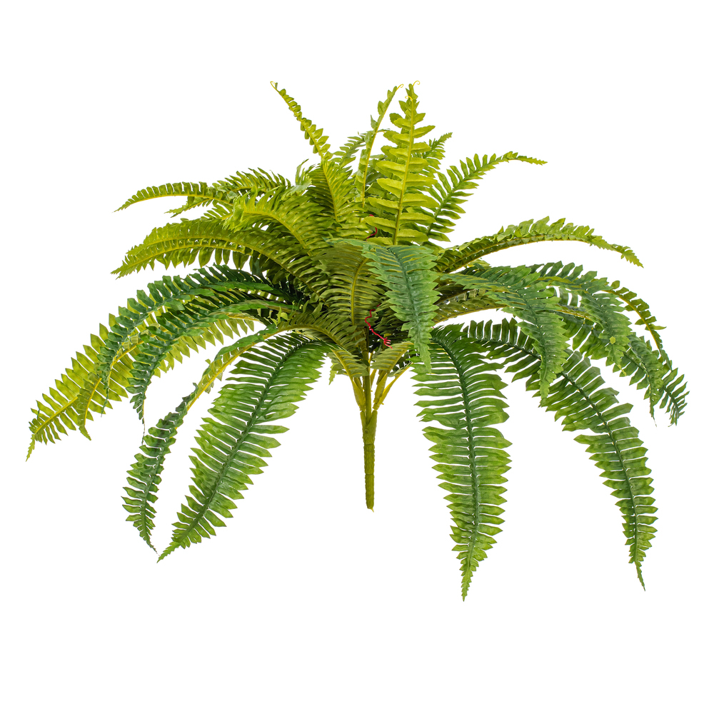 Vickerman Artificial Green Boston Fern Bush