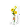 Vickerman Artificial 15" Camellia in Glass - view 2 of 3