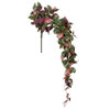 Vickerman Artificial Green and Red Leaf Hanging Bush - view 1 of 5