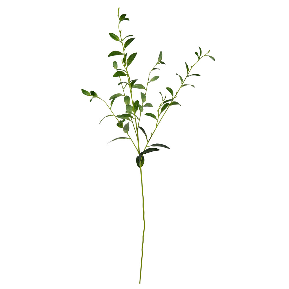 Vickerman Artificial Green Leaf Spray. 4/pk